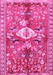 Machine Washable Animal Pink Traditional Rug, wshtr3359pnk