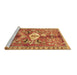 Sideview of Machine Washable Animal Brown Traditional Rug, wshtr3359brn