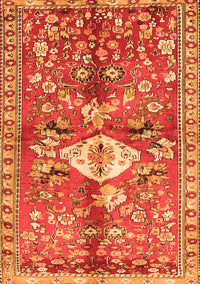 Animal Orange Traditional Rug, tr3359org