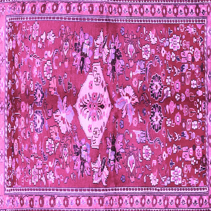 Square Animal Purple Traditional Rug, tr3359pur