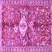 Square Animal Purple Traditional Rug, tr3359pur