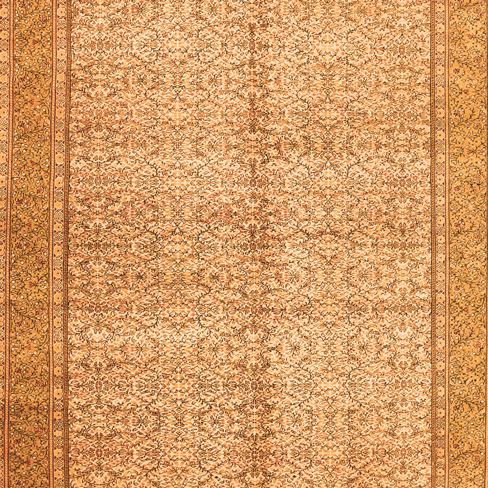 Serging Thickness of Machine Washable Persian Orange Traditional Area Rugs, wshtr335org