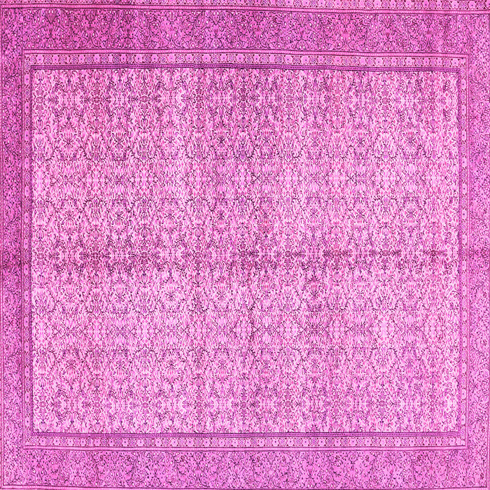 Square Persian Pink Traditional Rug, tr335pnk