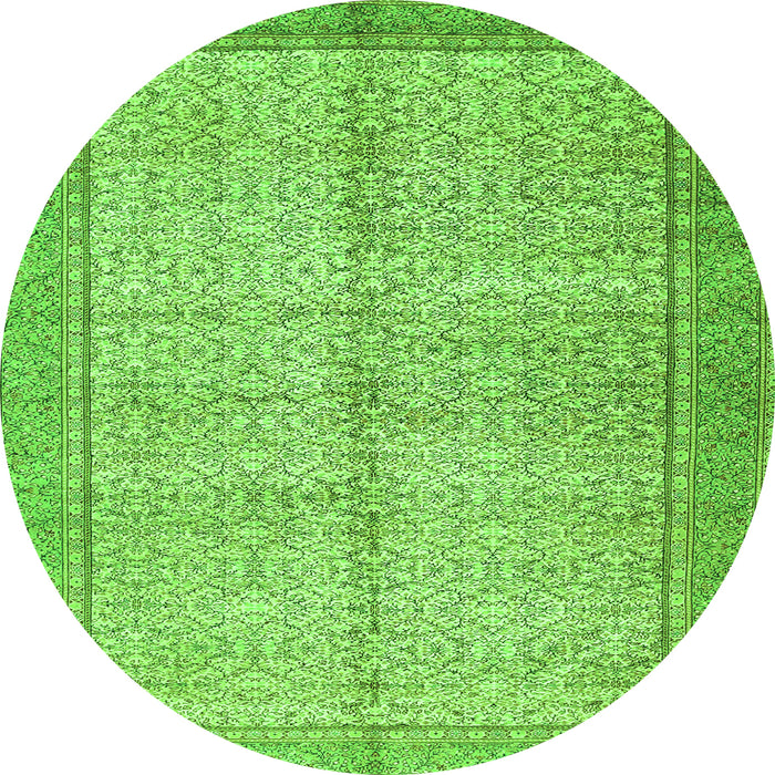 Machine Washable Persian Green Traditional Area Rugs, wshtr335grn