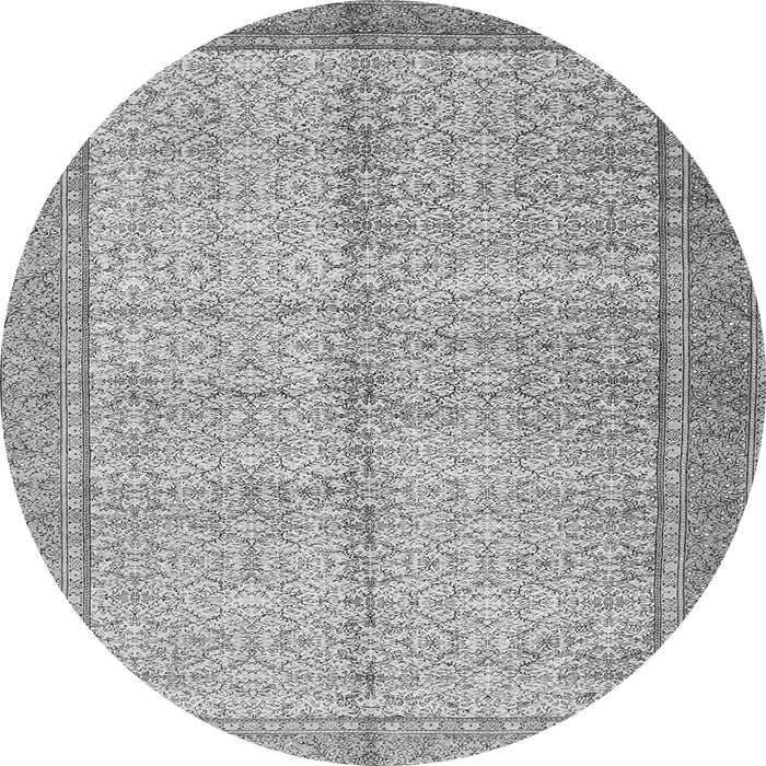 Square Persian Gray Traditional Rug, tr335gry