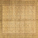Square Persian Brown Traditional Rug, tr335brn
