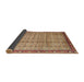 Sideview of Traditional Mahogany Brown Persian Rug, tr3360