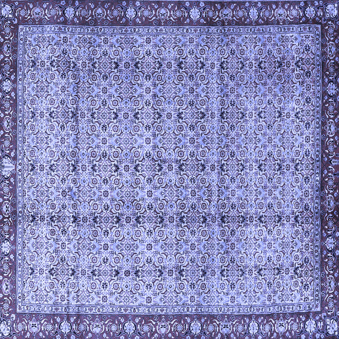 Square Persian Blue Traditional Rug, tr3360blu