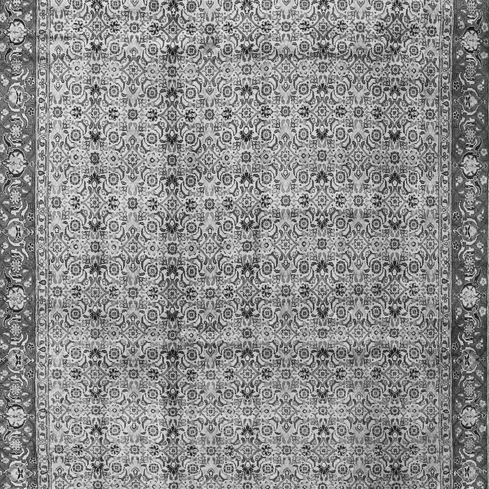 Serging Thickness of Machine Washable Persian Gray Traditional Rug, wshtr3360gry