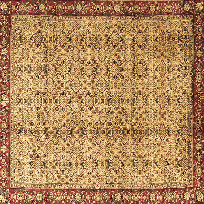 Square Persian Brown Traditional Rug, tr3360brn