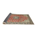 Sideview of Traditional Brown Persian Rug, tr3361