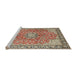 Sideview of Machine Washable Traditional Brown Rug, wshtr3361