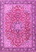 Machine Washable Persian Pink Traditional Rug, wshtr3361pnk