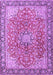 Machine Washable Persian Purple Traditional Area Rugs, wshtr3361pur