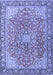 Machine Washable Persian Blue Traditional Rug, wshtr3361blu