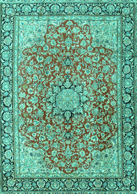 Persian Turquoise Traditional Rug, tr3361turq