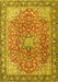 Machine Washable Persian Yellow Traditional Rug, wshtr3361yw