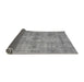 Sideview of Traditional Dark Gray Persian Rug, tr3362