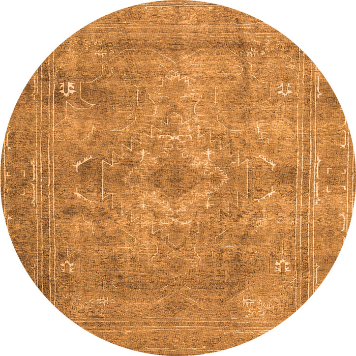 Square Persian Orange Traditional Rug, tr3362org