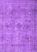 Machine Washable Persian Purple Traditional Area Rugs, wshtr3362pur