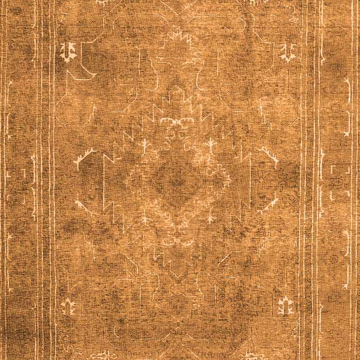 Serging Thickness of Machine Washable Persian Orange Traditional Area Rugs, wshtr3362org