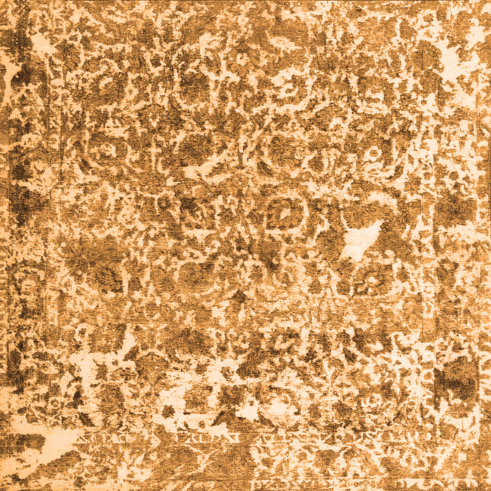 Serging Thickness of Persian Orange Traditional Rug, tr3363org