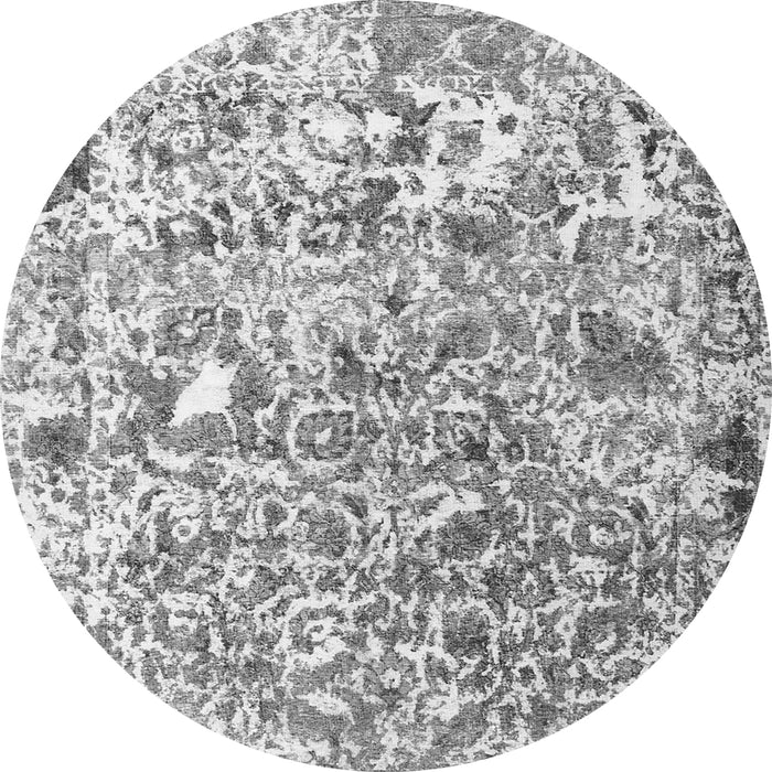 Machine Washable Persian Gray Traditional Rug, wshtr3363gry