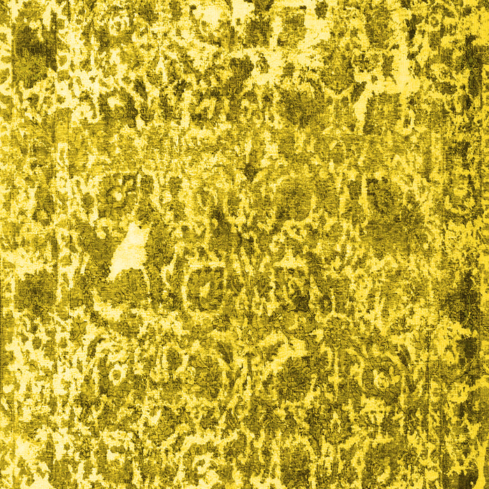 Machine Washable Persian Yellow Traditional Rug, wshtr3363yw