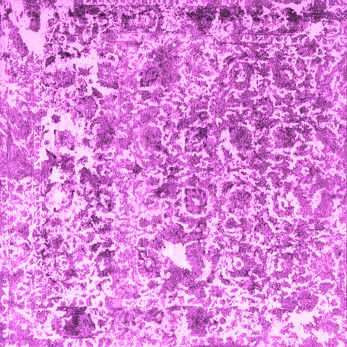 Square Machine Washable Persian Pink Traditional Rug, wshtr3363pnk