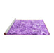 Sideview of Machine Washable Persian Purple Traditional Area Rugs, wshtr3363pur