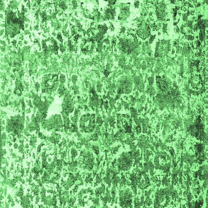 Machine Washable Persian Emerald Green Traditional Area Rugs, wshtr3363emgrn