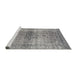 Sideview of Machine Washable Traditional Gray Rug, wshtr3364