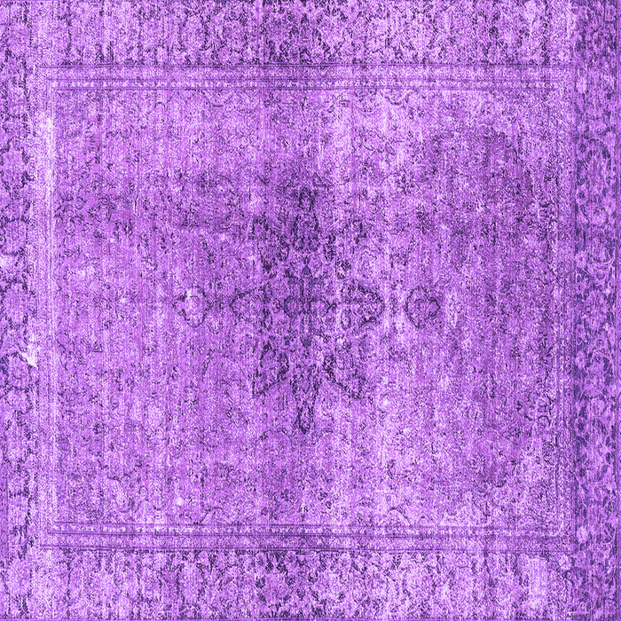 Square Persian Purple Traditional Rug, tr3364pur