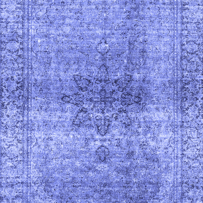 Machine Washable Persian Blue Traditional Rug, wshtr3364blu