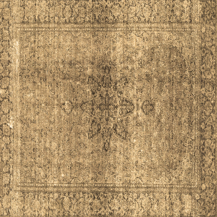 Square Persian Brown Traditional Rug, tr3364brn