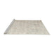 Sideview of Machine Washable Traditional Tan Brown Rug, wshtr3365