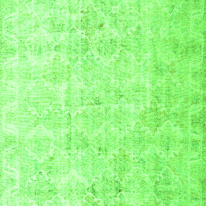 Serging Thickness of Machine Washable Persian Green Traditional Area Rugs, wshtr3365grn