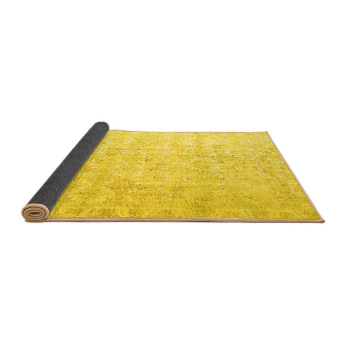 Sideview of Persian Yellow Traditional Rug, tr3365yw