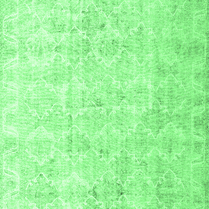 Machine Washable Persian Emerald Green Traditional Area Rugs, wshtr3365emgrn