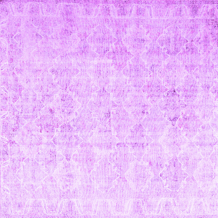 Square Machine Washable Persian Purple Traditional Area Rugs, wshtr3365pur
