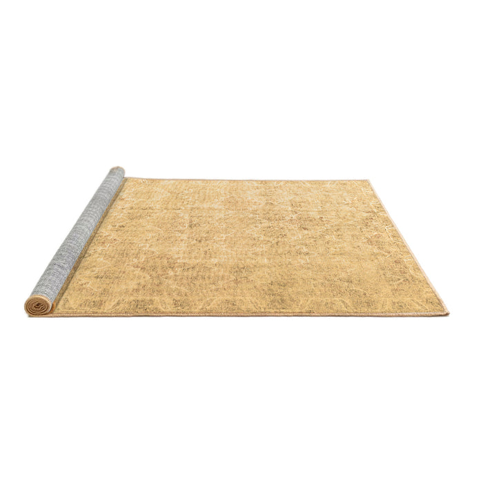 Sideview of Machine Washable Persian Brown Traditional Rug, wshtr3365brn