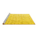 Sideview of Machine Washable Persian Yellow Traditional Rug, wshtr3365yw