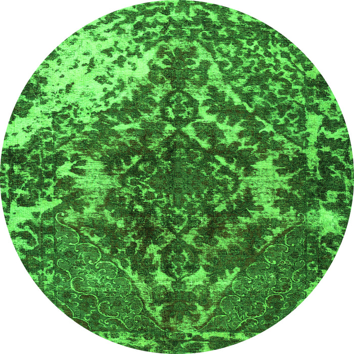 Machine Washable Persian Green Traditional Area Rugs, wshtr3366grn