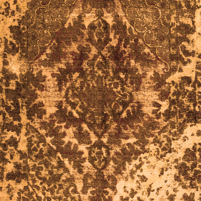 Serging Thickness of Machine Washable Persian Orange Traditional Area Rugs, wshtr3366org