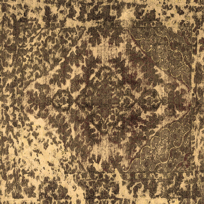 Square Persian Brown Traditional Rug, tr3366brn