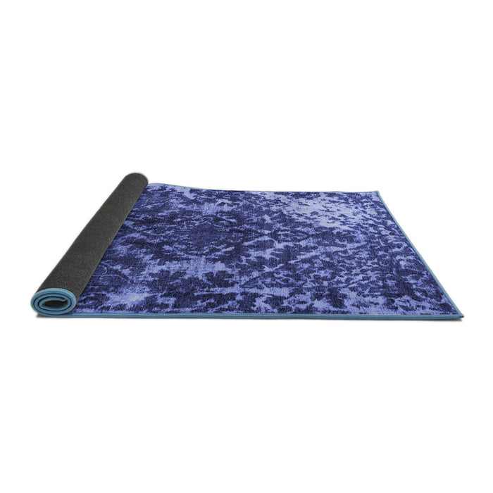 Sideview of Persian Blue Traditional Rug, tr3366blu