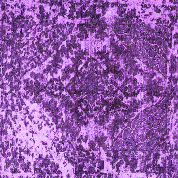 Square Machine Washable Persian Purple Traditional Area Rugs, wshtr3366pur
