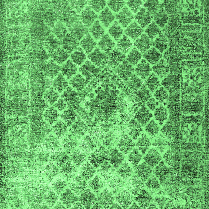 Machine Washable Persian Emerald Green Traditional Area Rugs, wshtr3367emgrn