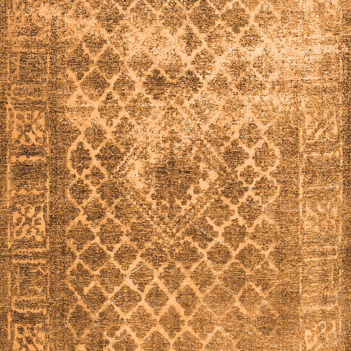 Serging Thickness of Machine Washable Persian Orange Traditional Area Rugs, wshtr3367org