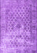 Machine Washable Persian Purple Traditional Area Rugs, wshtr3367pur